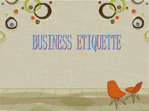 BusinessEtiquette商务礼仪_饮食_生活休闲