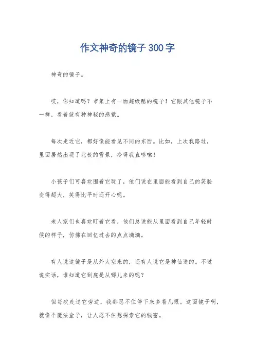 作文神奇的镜子300字