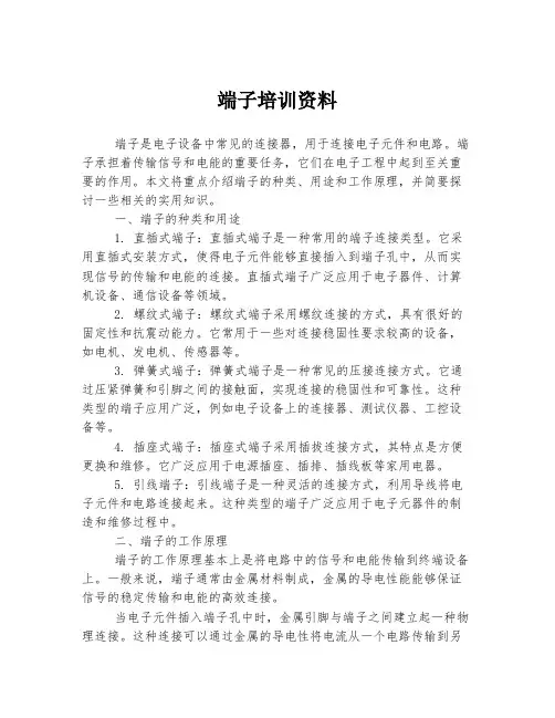 端子培训资料