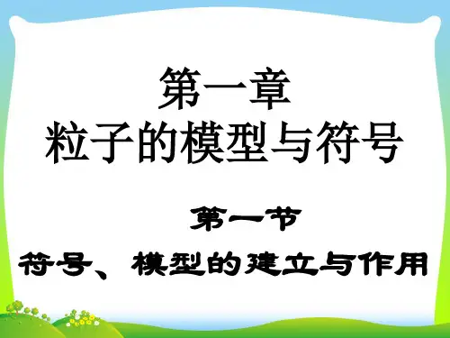 符号、模型的建立与作用-课件