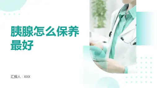 胰腺怎么保养最好