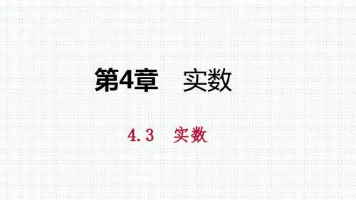 全国通用版八年级数学上册  实数PPT