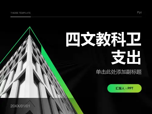 《四文教科卫支出》课件