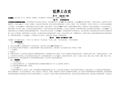 历史学考研学习笔记《世界上古史》