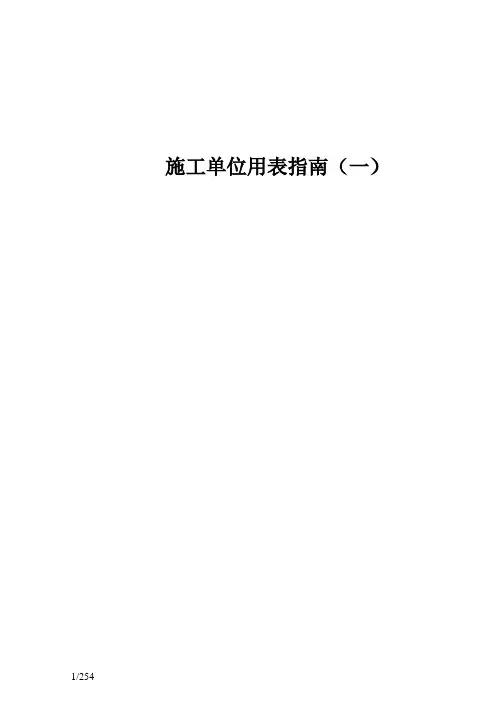 四川建龙软件全套表格