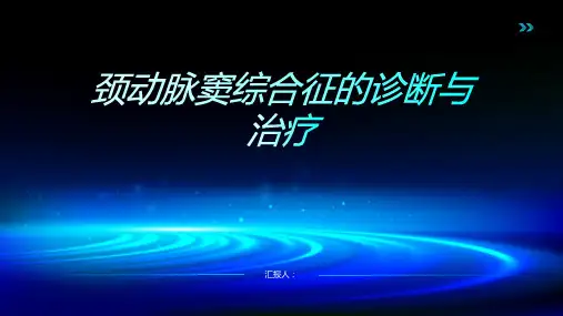 颈动脉窦综合征诊断与治疗PPT