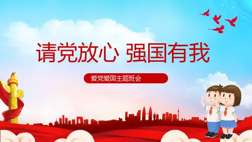 请党放心 强国有我主题班会PPT课件04