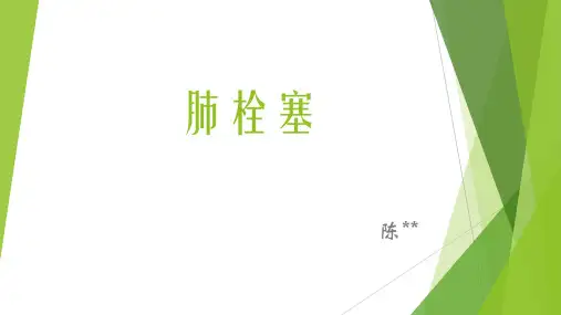 肺栓塞护理查房