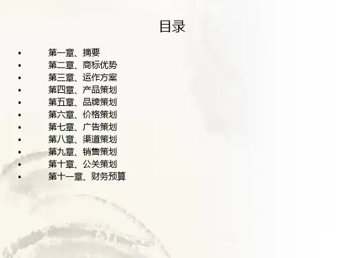 剑南春硬汉酒商业计划书