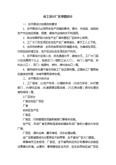 化工设计厂区草图设计