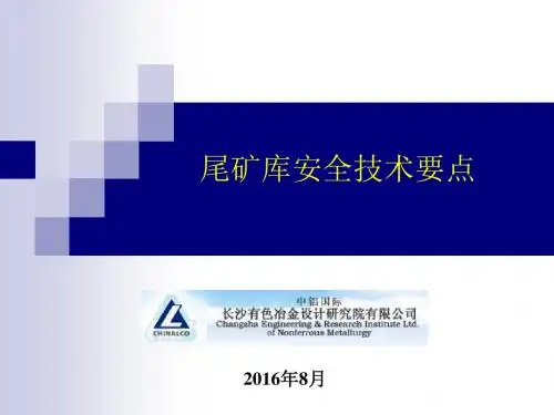 尾矿库安全技术要点(1)