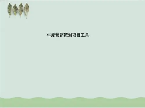 年度营销策划项目工具模板PPT课件( 67页)