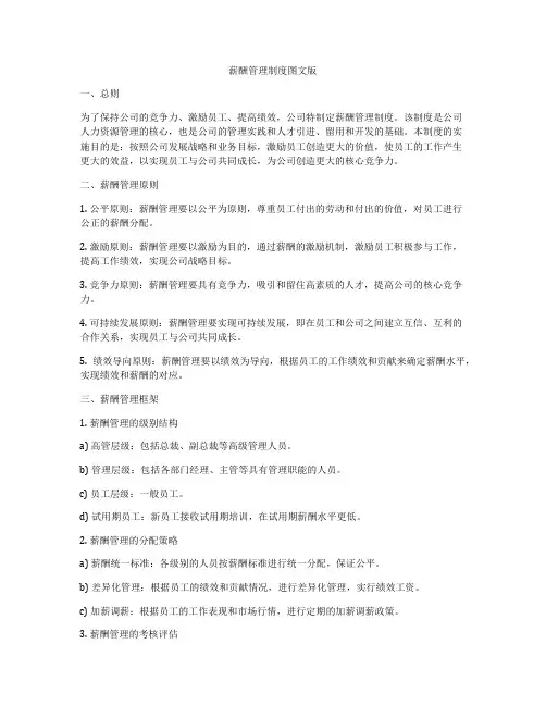 薪酬管理制度图文版