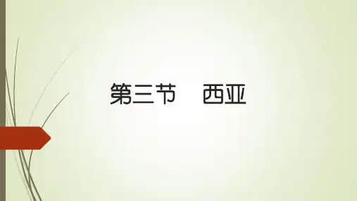 第七章 第三节 西亚(湘教版七年级下册)