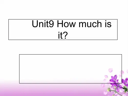四年级下册英语课件-Unit 9 How much is it？｜湘少版 (共张PPT)