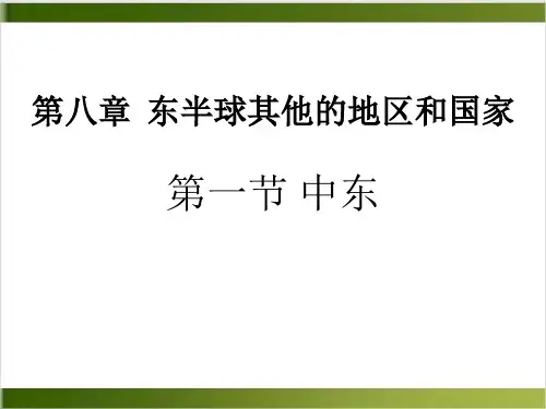 人教版地理课件《中东》PPT精美版1
