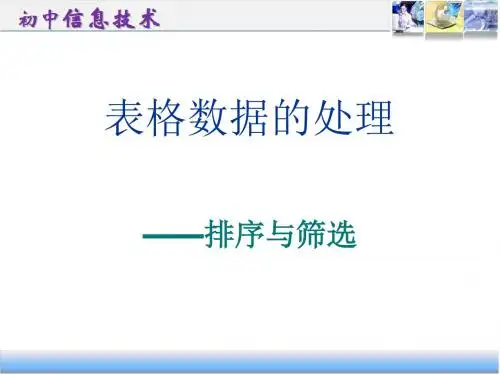 排序和筛选_课件