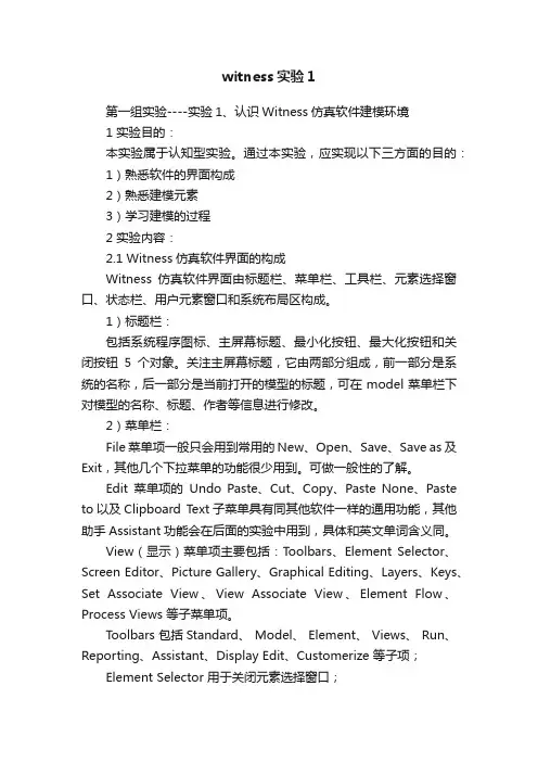 witness实验1