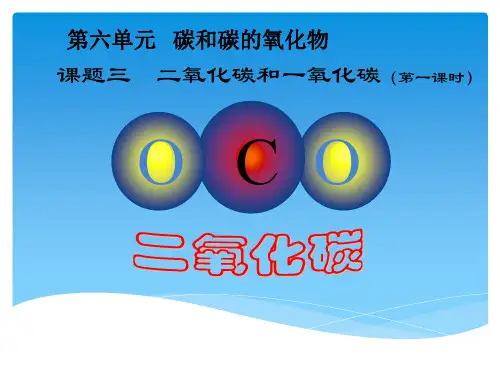 二氧化碳的性质(说课课件)