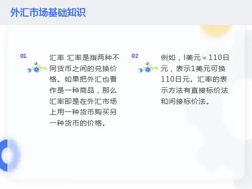 外汇市场基础知识