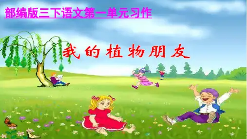 《我的植物朋友》PPT幻灯片精品部编版
