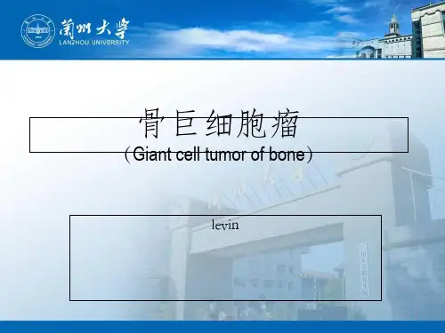 骨巨细胞瘤--兰大pptPPT课件