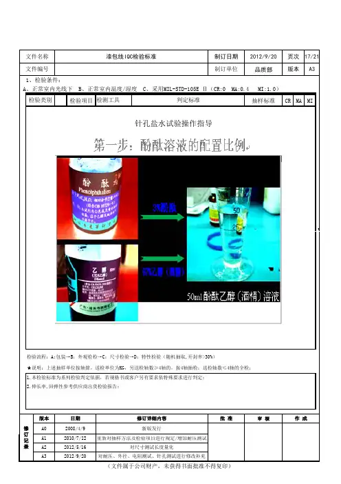 漆包线检验标准规范