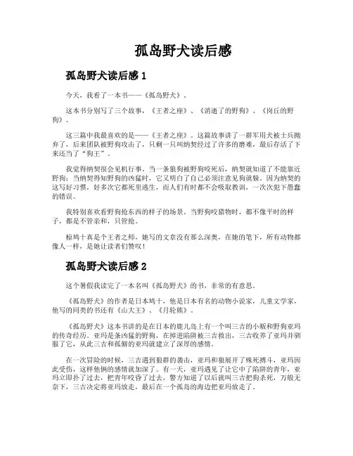 孤岛野犬读后感