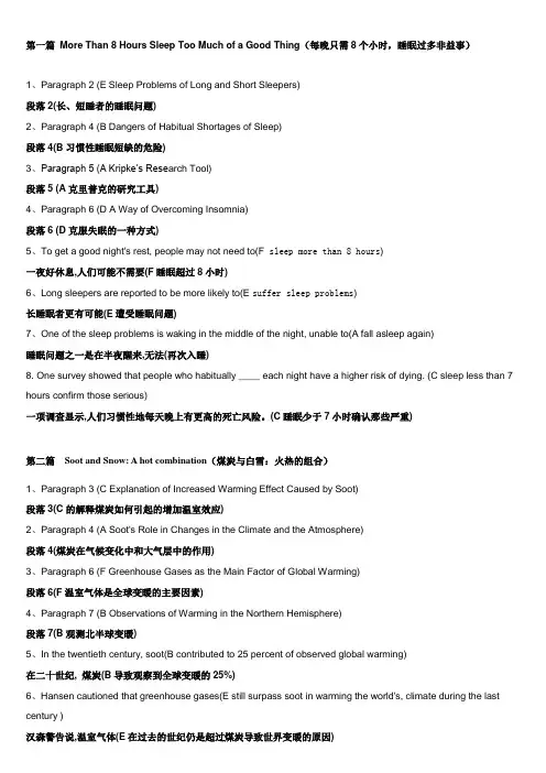 2015年职称英语理工B级概括大意整理版(背诵版)