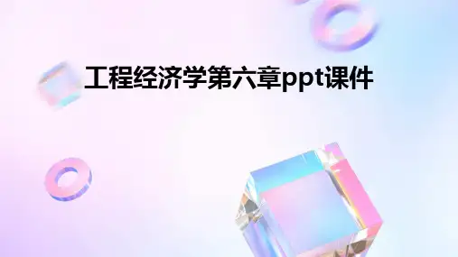 工程经济学第六章PPT课件