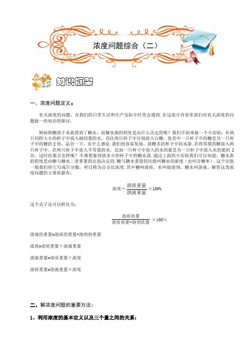 五年级奥数.应用题.浓度综合(C级).教师版