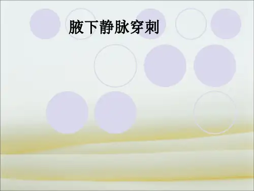 腋下静脉穿刺ppt课件