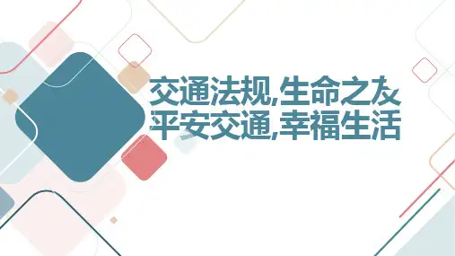 交通法规,生命之友,平安交通,幸福生活高中主题班会通用课件