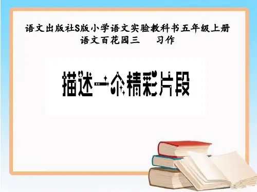 五年级上册语文课件-语文百花园三 习作：描述一个精彩片段｜语文S版 (共19张PPT)