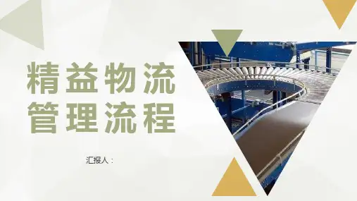 车间现场精益物流管理流程工厂生产管理方式介绍PPT模板课件