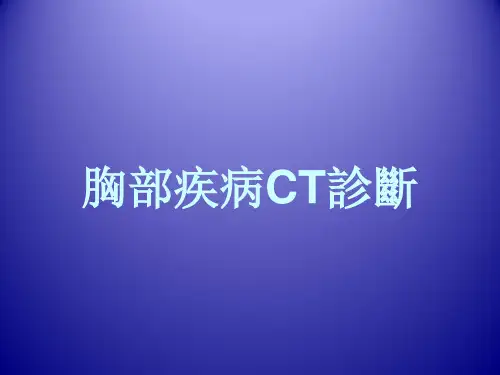 胸部疾病CT诊断-肺部感染病变  PPT课件