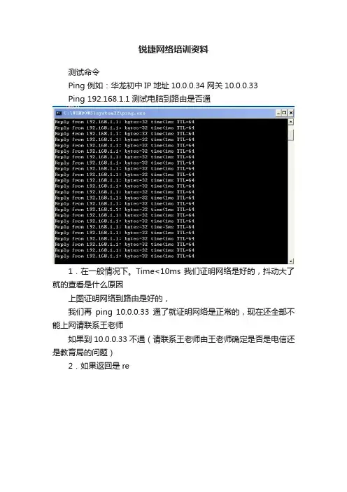 锐捷网络培训资料