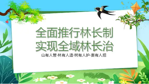 林长制知识全面推行林长制实现全域林长治林业宣传课件
