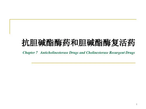 抗胆碱酯酶药和胆碱酯酶复活药PPT精选课件