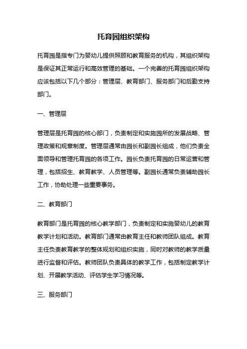 托育园组织架构