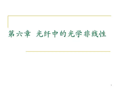 第六章光纤非线性