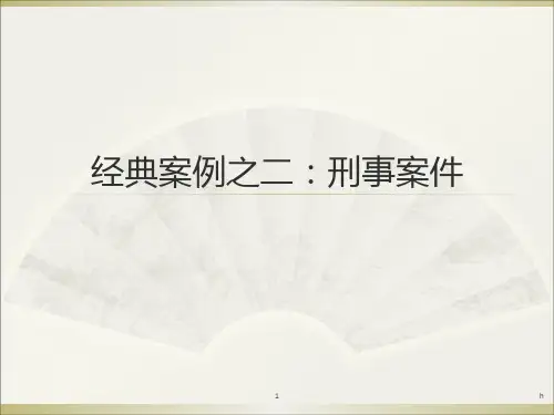 经典案例之二刑事案件ppt【精品共享-ppt】