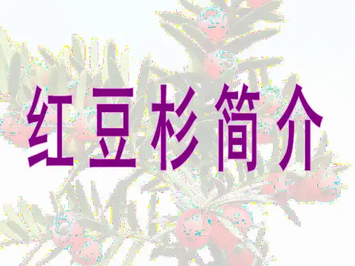 红豆杉抗癌机制