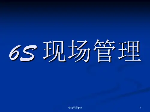 6S管理在光伏行业的应用ppt课件