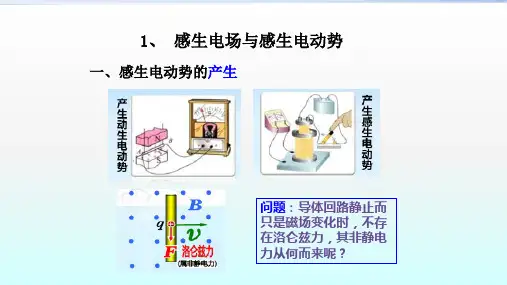 高二物理竞赛-感生电场与感生电动势课件