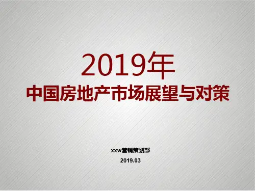 XXXX中国房地产市场展望与企业对策_49P共50页PPT资料