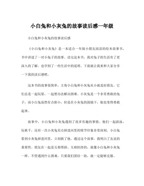 小白兔和小灰兔的故事读后感一年级