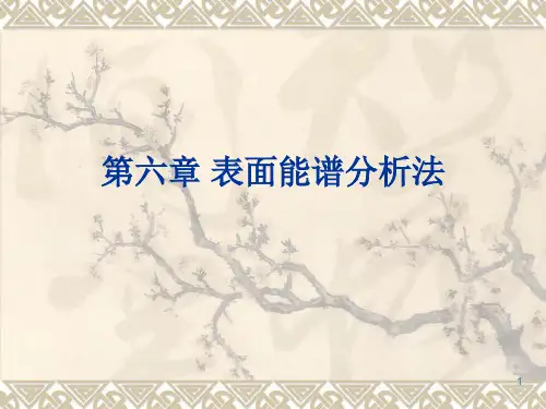 第六章  高分子材料表面能谱分析法