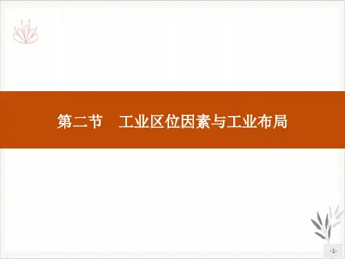 工业区位因素与工业布局产业区位选择课件PPT