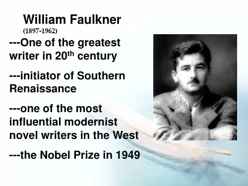 威廉福克纳 介绍William Faulkner